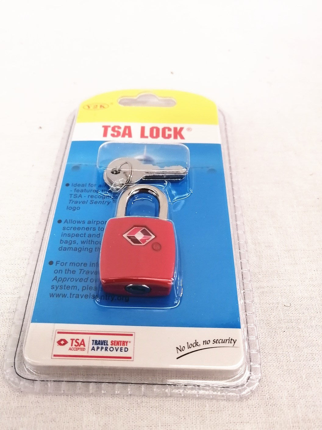 TSA luggage lock  red