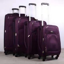 Load image into Gallery viewer, 4 pieces set expandable 4 wheel luggage 32&quot; 28&quot; 24&quot; 20&quot; purple

