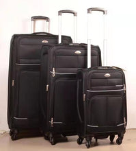 Load image into Gallery viewer, 3 pieces set expandable 4 wheel luggage 32&quot; 28&quot;   20&quot; black
