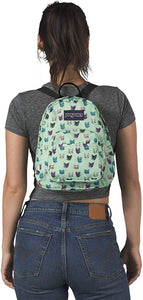 JanSport Half Pint Mini Backpack Brook Green Cool Cats
