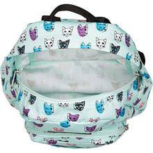 Load image into Gallery viewer, JanSport Half Pint Mini Backpack Brook Green Cool Cats
