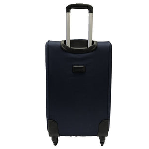 4 pieces set expandable 4 wheel luggage 32" 28" 24" 20" navy