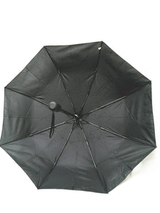 automatically opening and closing foldable umbrella black