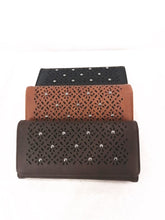 Load image into Gallery viewer, lady wallets 005 black brown coffee large
