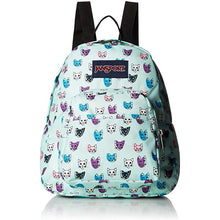 Load image into Gallery viewer, JanSport Half Pint Mini Backpack Brook Green Cool Cats

