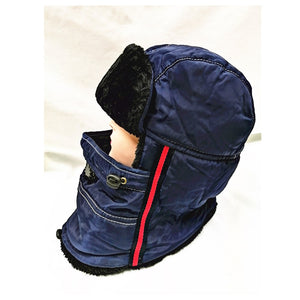 Unisex Winter Warm Thick Windproof hat with breathing valve bllue