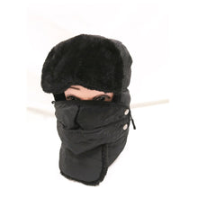 Load image into Gallery viewer, Unisex Winter Warm Thick Windproof hat  black
